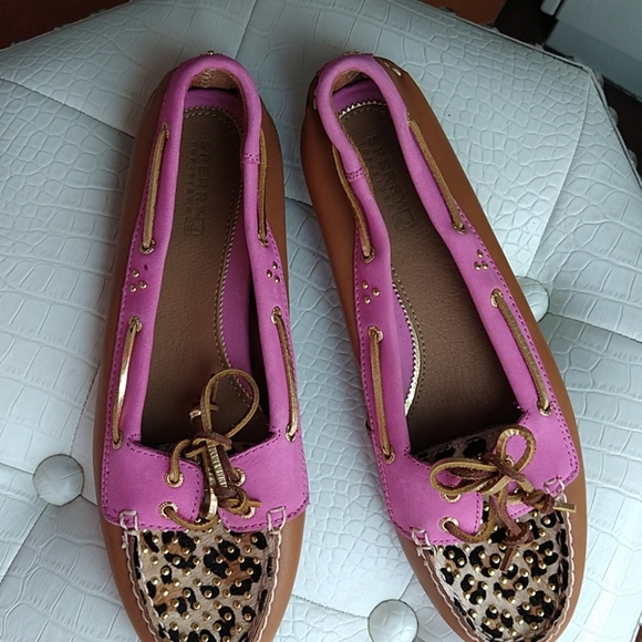 Sperry Top-Sider Pink & Leopard print loafers - Picture 5 of 5